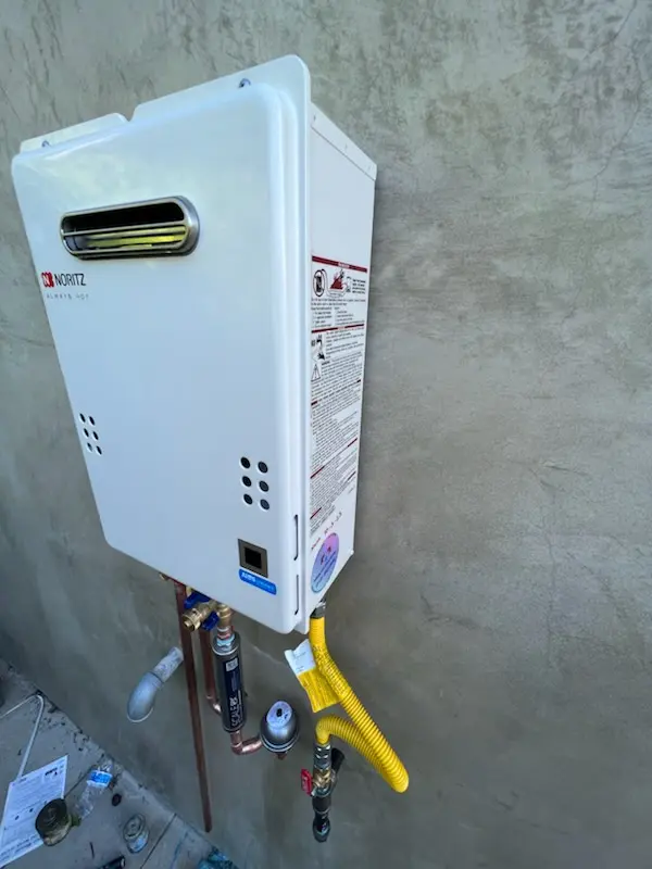 Tankless water heater installation for Corona Vista homes
